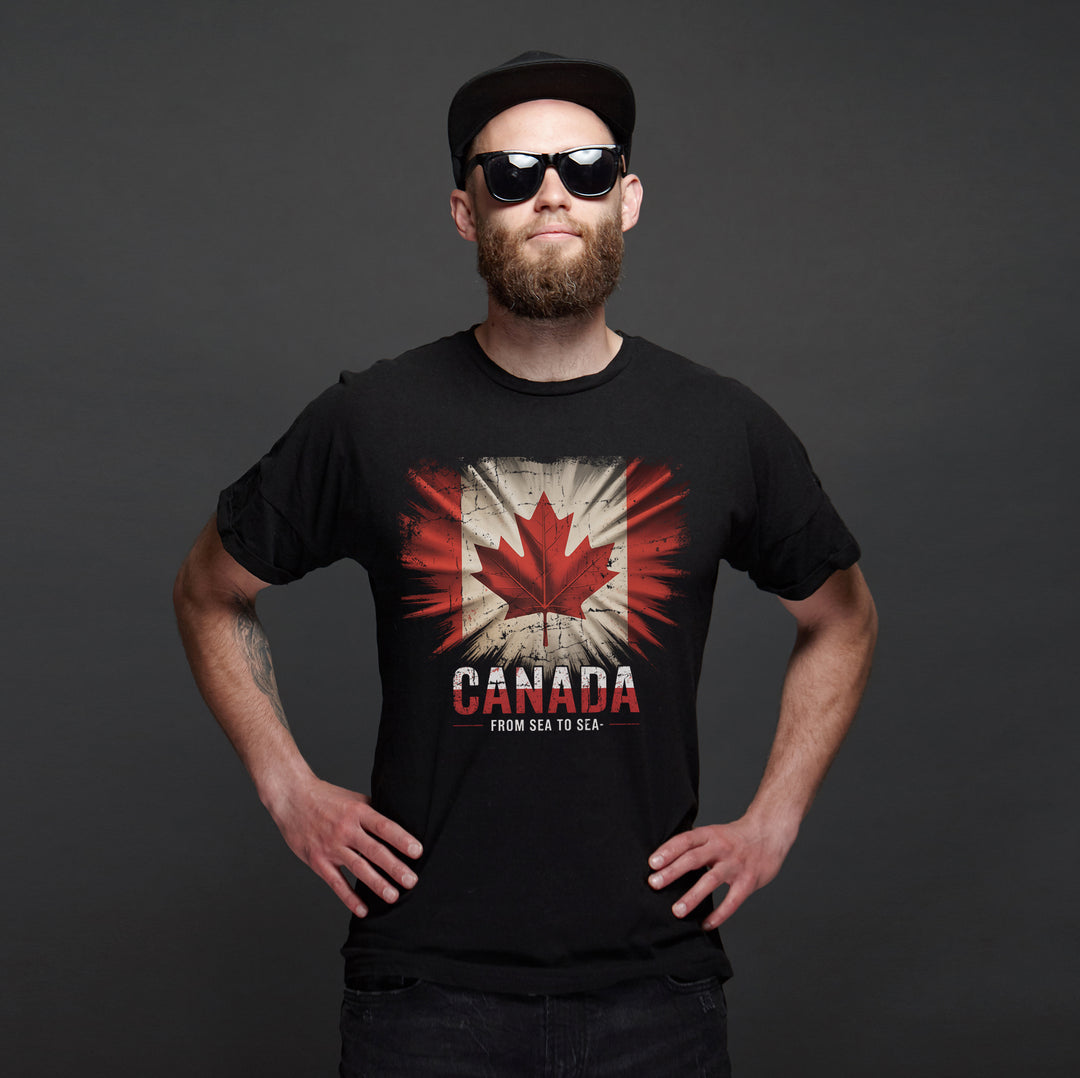 Canada T-Shirt | Kanada Flagge Vinatge