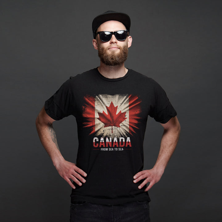 Canada T-Shirt | Kanada Flagge Vinatge