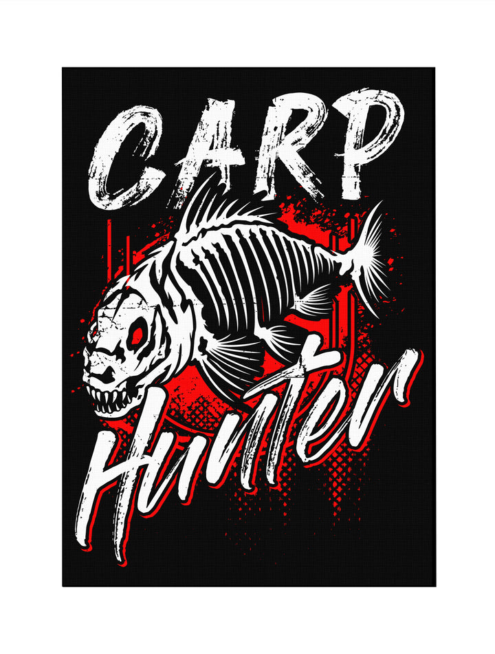 Carp Hunter Leinwand | Karpfen Angeln Bild Angler Fishing Deko | M10