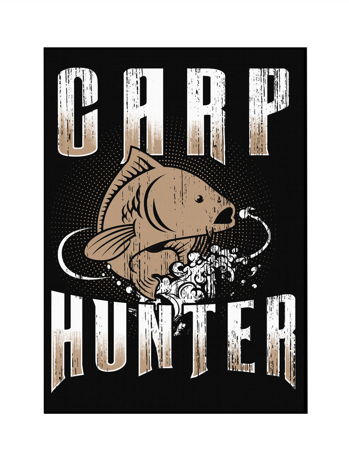 Carp Hunter Leinwand | Karpfen Angeln Bild Angler Fishing Deko | M9