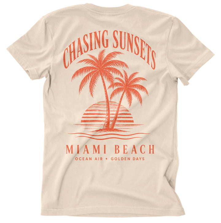 Chasing Sunsets T-Shirt | Miami Beach