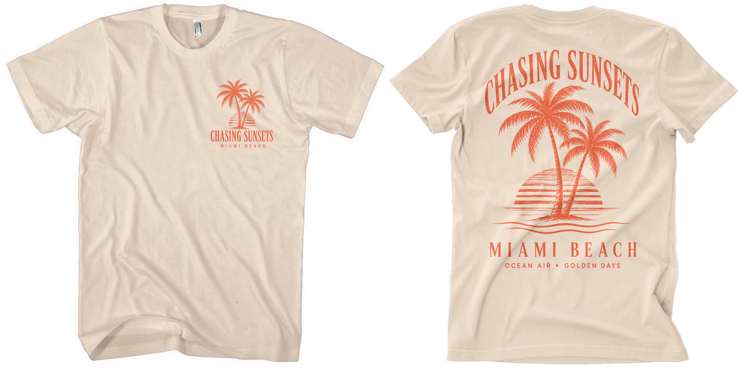 Chasing Sunsets T-Shirt | Miami Beach