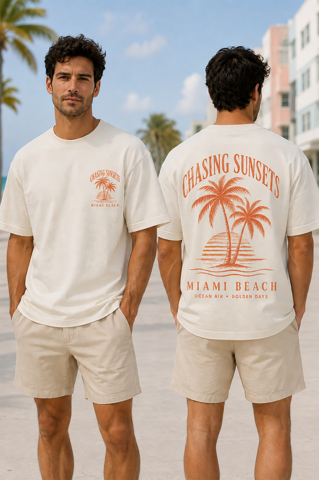 Chasing Sunsets T-Shirt | Miami Beach