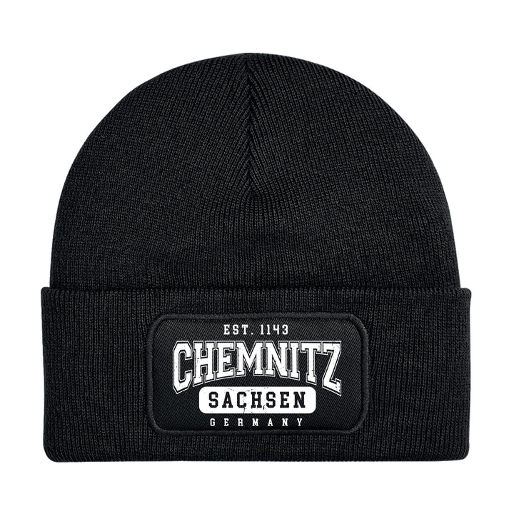 College City Chemnitz Mütze | Sachsen Wintermütze | Patch Beanie