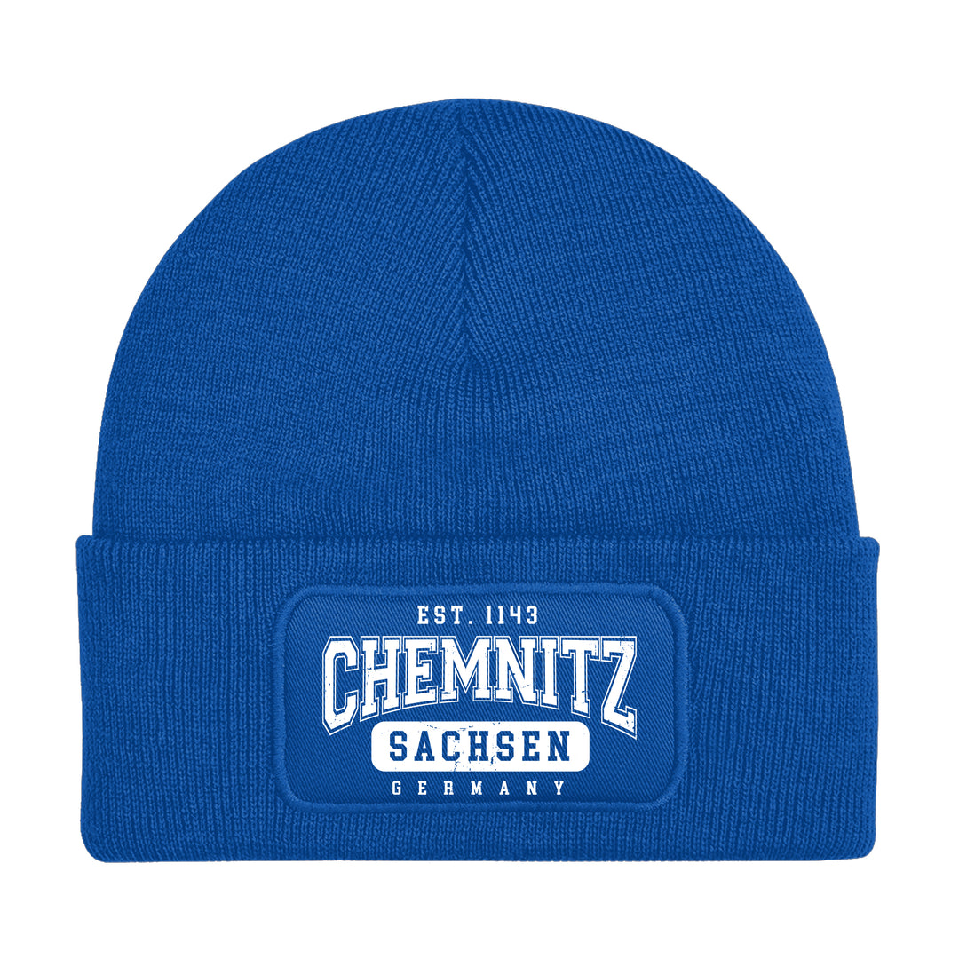College City Chemnitz Mütze | Sachsen Wintermütze | Patch Beanie