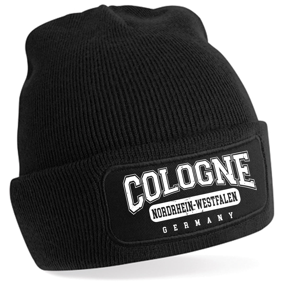 College City Cologne Mütze | Köln Wintermütze | Patch Beanie