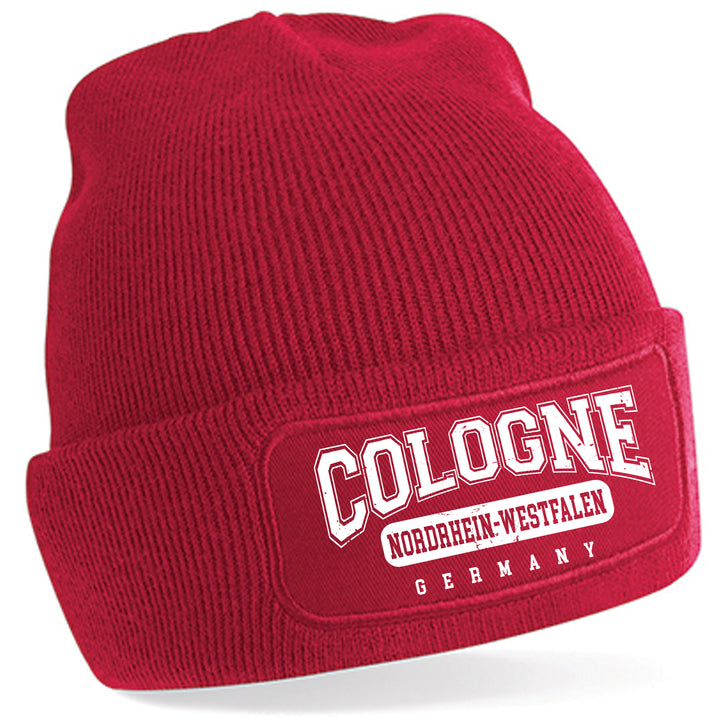 College City Cologne Mütze | Köln Wintermütze | Patch Beanie