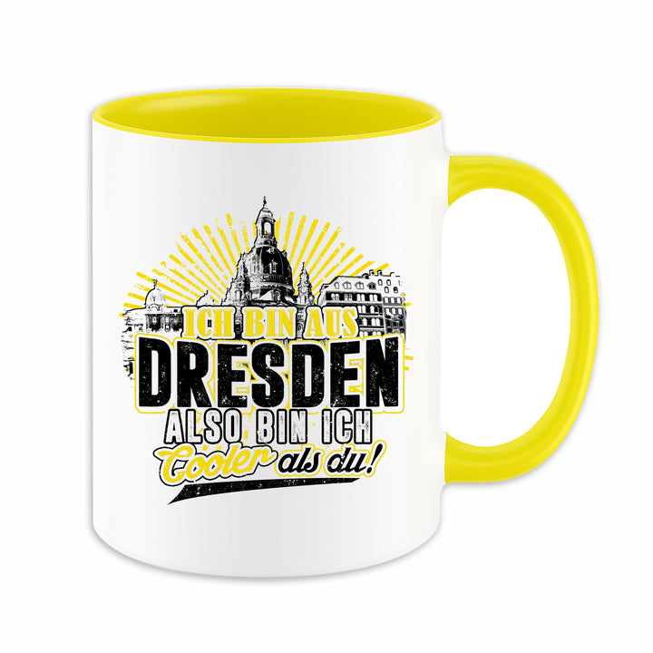Cooler als du Dresden Tasse | Kaffeetasse Sachsen Ostdeutschland Skyline Kaffeebecher