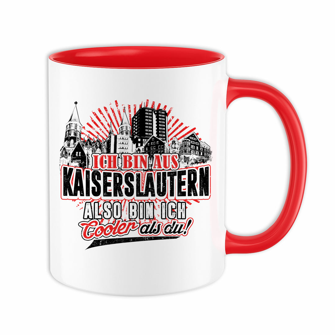 Cooler als du Kaiserslautern Tasse | Lautern Lautre Kaffeetasse Pfalz Skyline Kaffeebecher