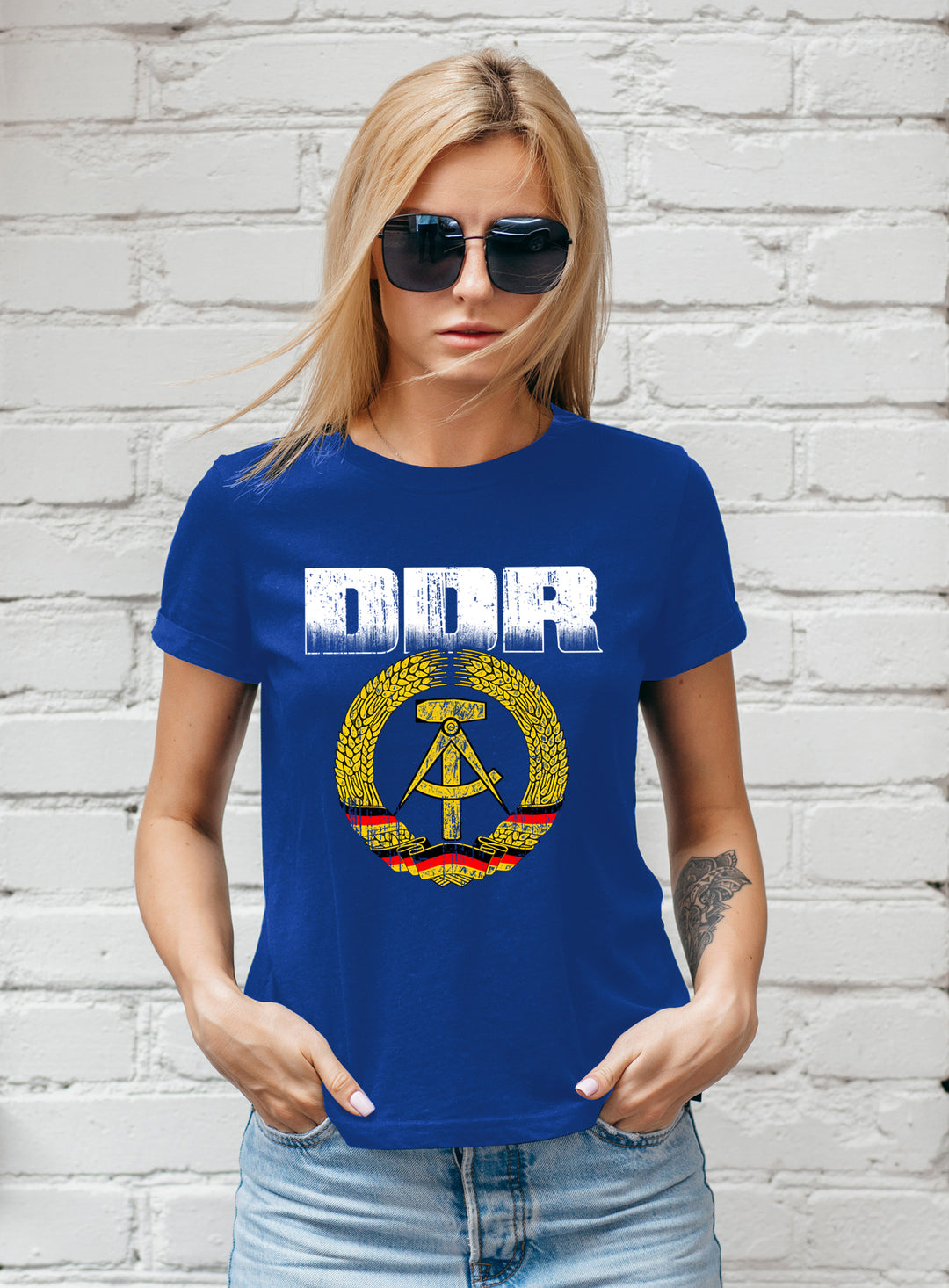 DDR Damen T-Shirt | Ostdeutschland Simson Trabant IFA Girlie | M1