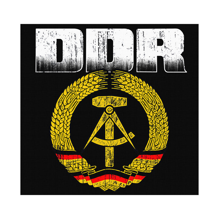 DDR Leinwand | DDR Wappen Bild Ostdeutschland Deko Simson Trabant | M1