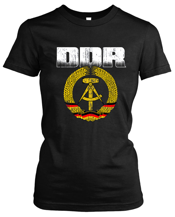 DDR Damen T-Shirt | Ostdeutschland Simson Trabant IFA Girlie | M1