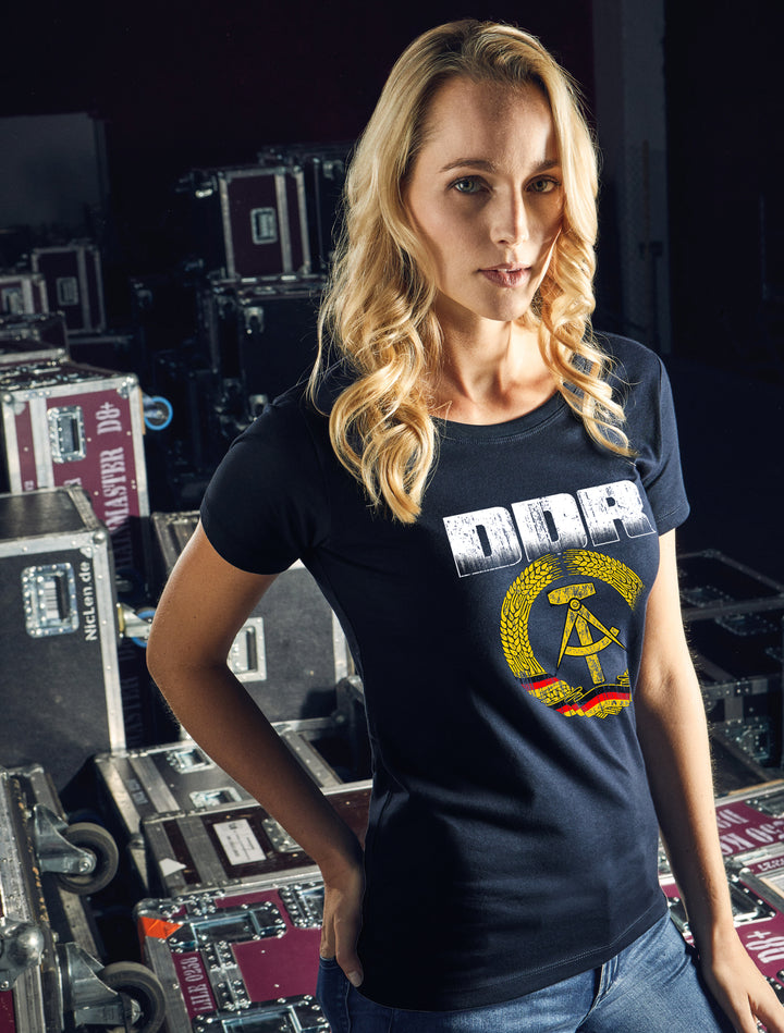 DDR Damen T-Shirt | Ostdeutschland Simson Trabant IFA Girlie | M1