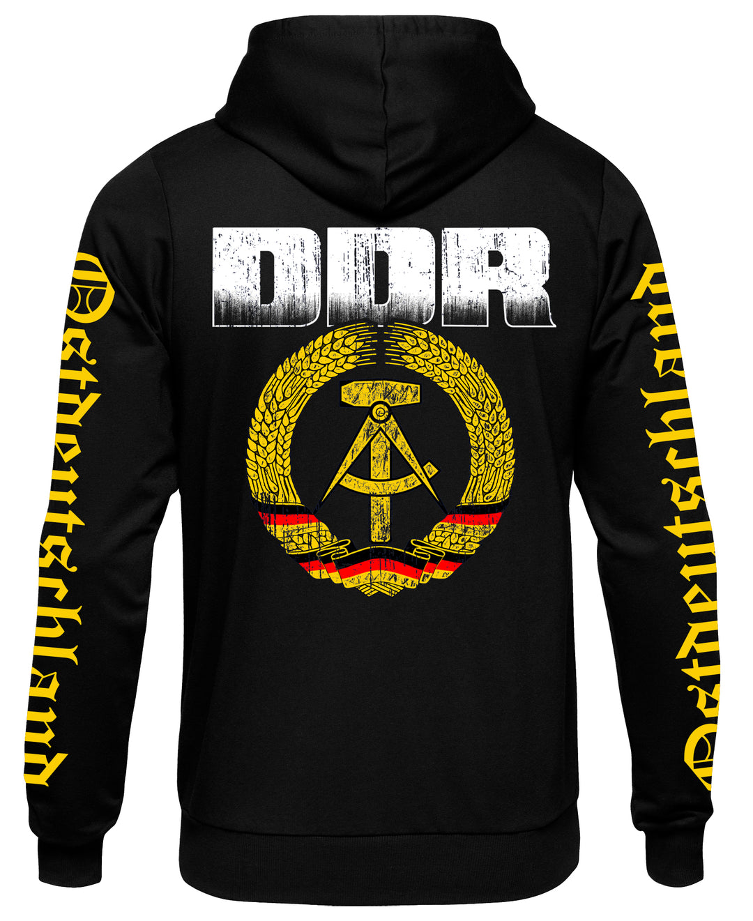 DDR Kapuzenpullover | Ostdeutschland Simson Trabant | M5 Ärmeldruck