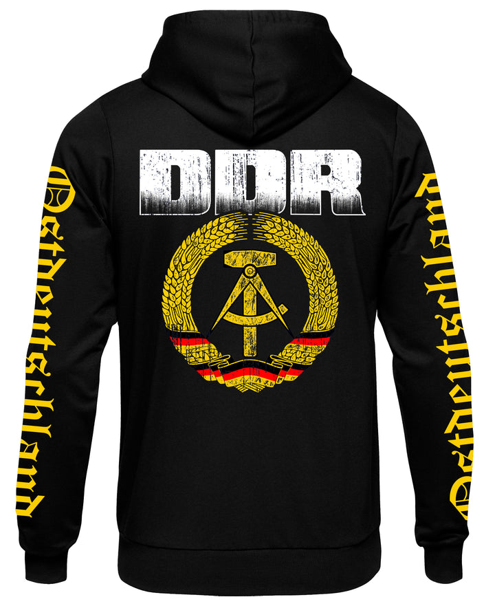 DDR Kapuzenpullover | Ostdeutschland Simson Trabant | M5 Ärmeldruck