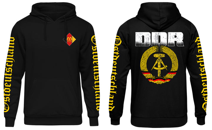 DDR Kapuzenpullover | Ostdeutschland Simson Trabant | M5 Ärmeldruck