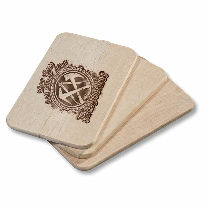Dachdecker Schneidebrett |  Frühstücksbrettchen mit Gravur Handwerk Holzbrett Küchenbrett | M3