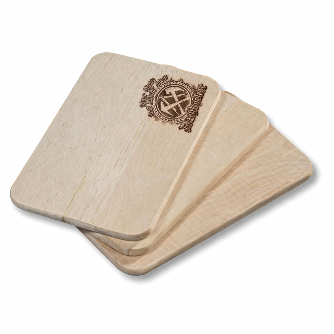 Dachdecker Schneidebrett |  Frühstücksbrettchen mit Gravur Handwerk Holzbrett Küchenbrett | M3