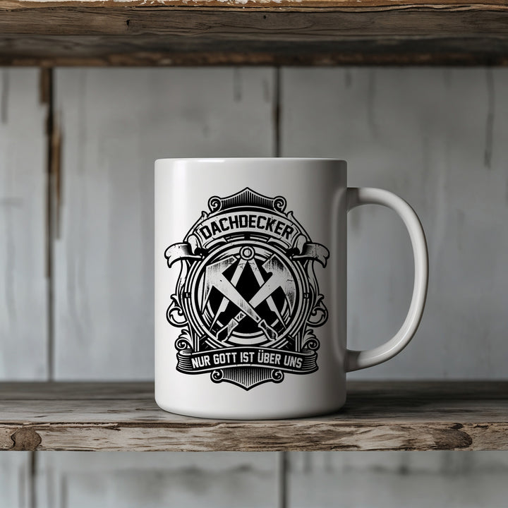 Dachdecker Tasse | Kaffeetasse Kaffeebecher Dachdecker Handwerker Beruf Geschenk | M4