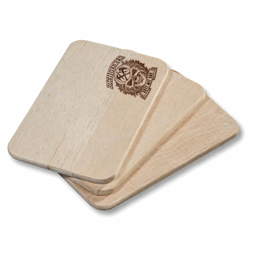 Dachdecker Schneidebrett | Frühstücksbrettchen mit Gravur Handwerk Holzbrett Küchenbrett | M5