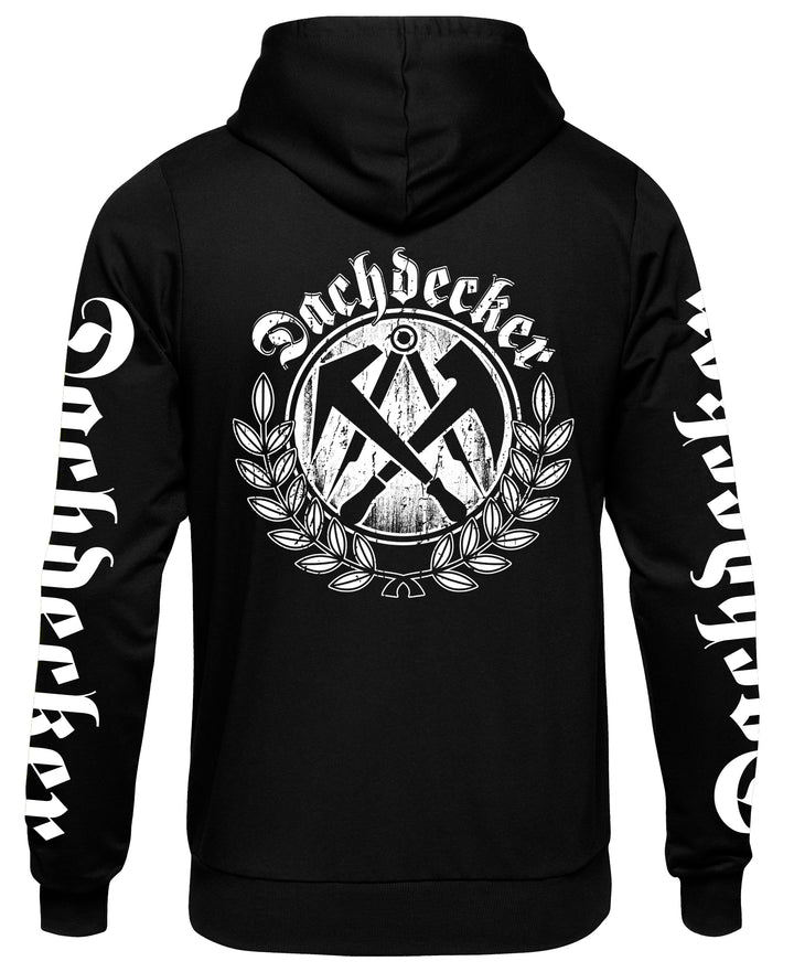 Dachdecker Kapuzenpullover | Zunft Hoodie Handwerk | M7 Ärmeldruck