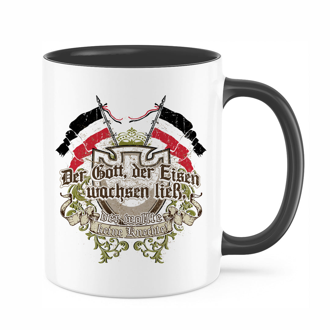 Der Gott der Eisen wachsen ließ Tasse | Kaiserreich Preußen Kaffeetasse Historische Kaffeebecher