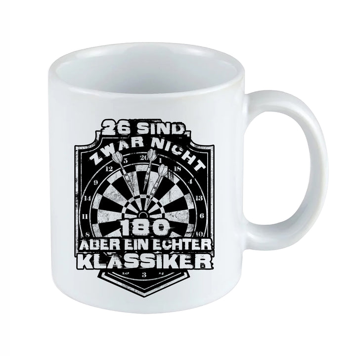 Der Klassiker 26 sind nicht 180 Tasse | Darts Kaffeetasse Kaffeebecher für Dartspieler