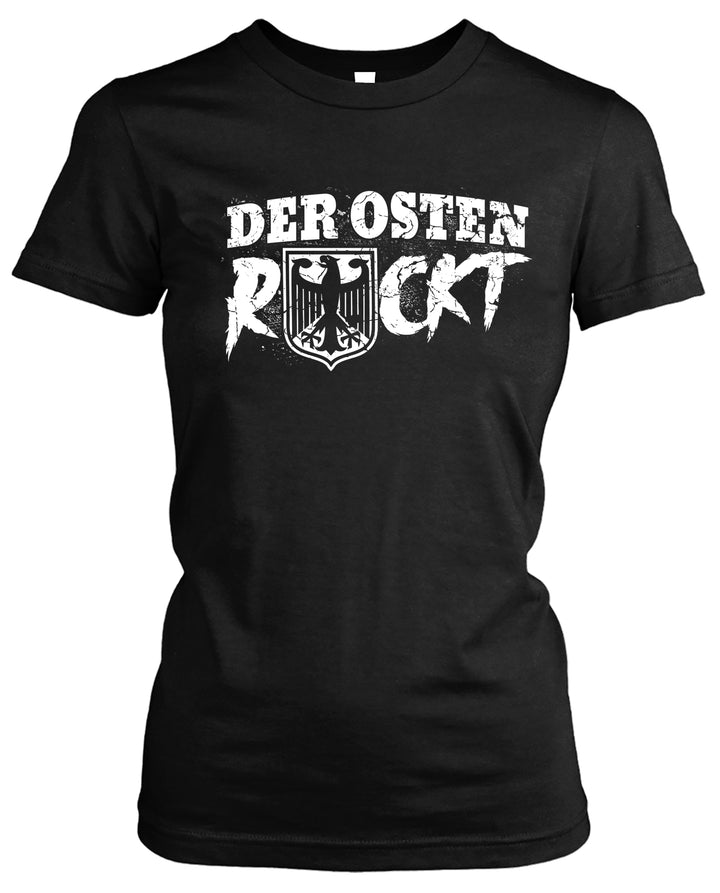 Der Osten rockt Damen T-Shirt | Ostdeutschland DDR Zone