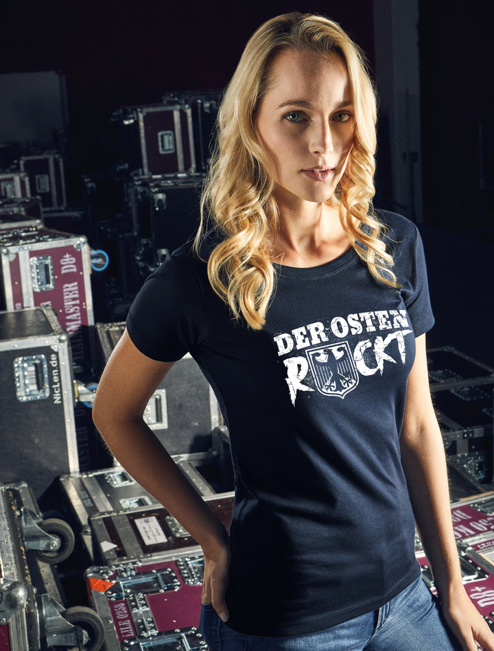 Der Osten rockt Damen T-Shirt | Ostdeutschland DDR Zone