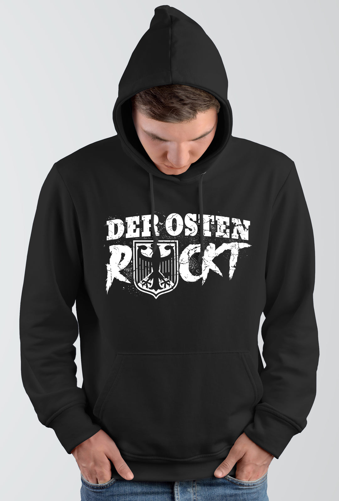 Der Osten rockt Kapuzenpullover | Deutschland Ostdeutschland Hoodie DDR