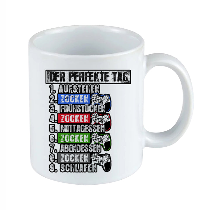 Der perfekte Tag Tasse | Gamer Kaffeetasse Gaming Kaffeebecher für Zocker
