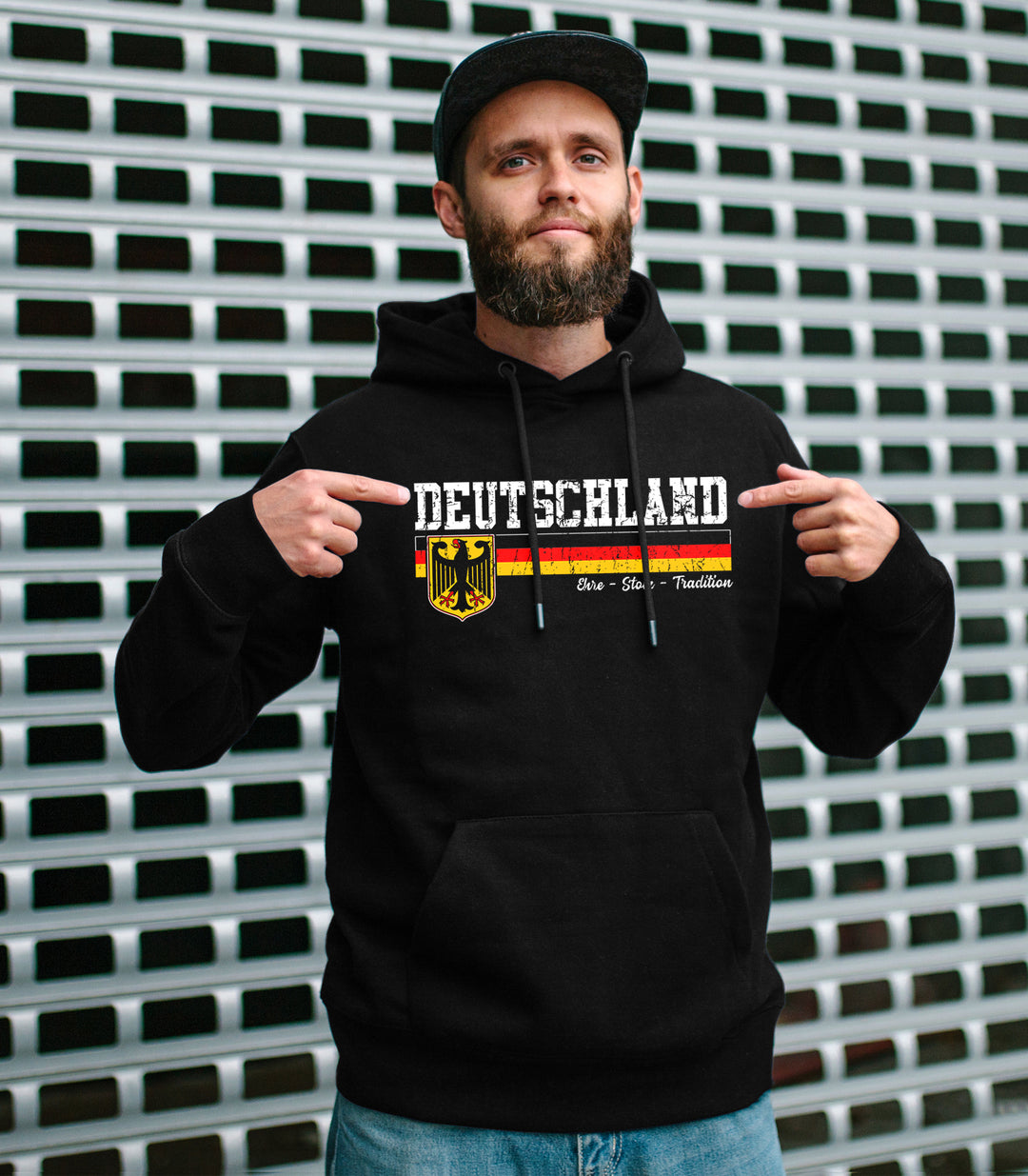 Deutschland Kapuzenpullover | Deutscher Fanartikel Hoodie German Pullover | M14