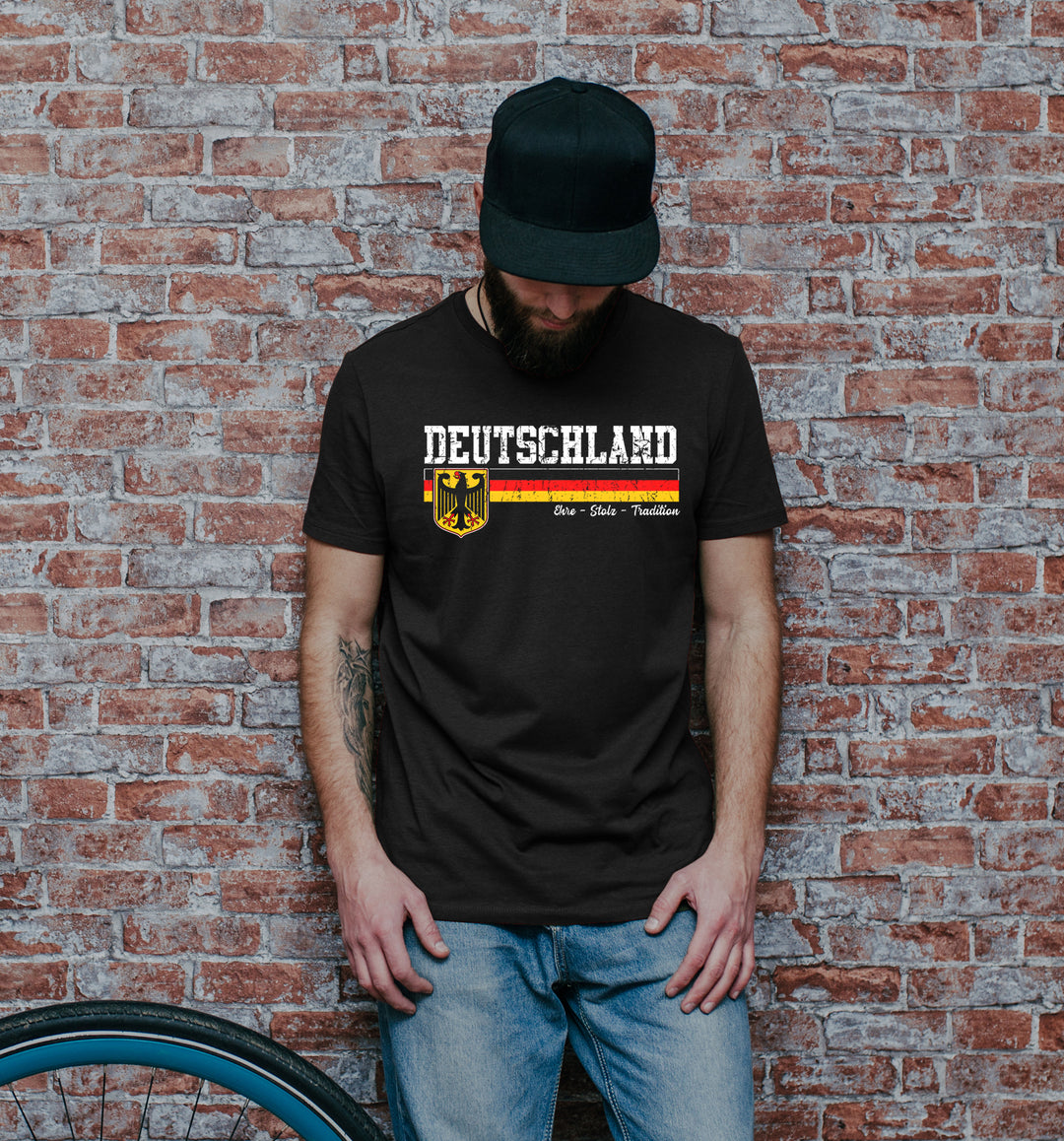 Deutschland T-Shirt | Deutscher Adler Fanartikel German Fußball | M14