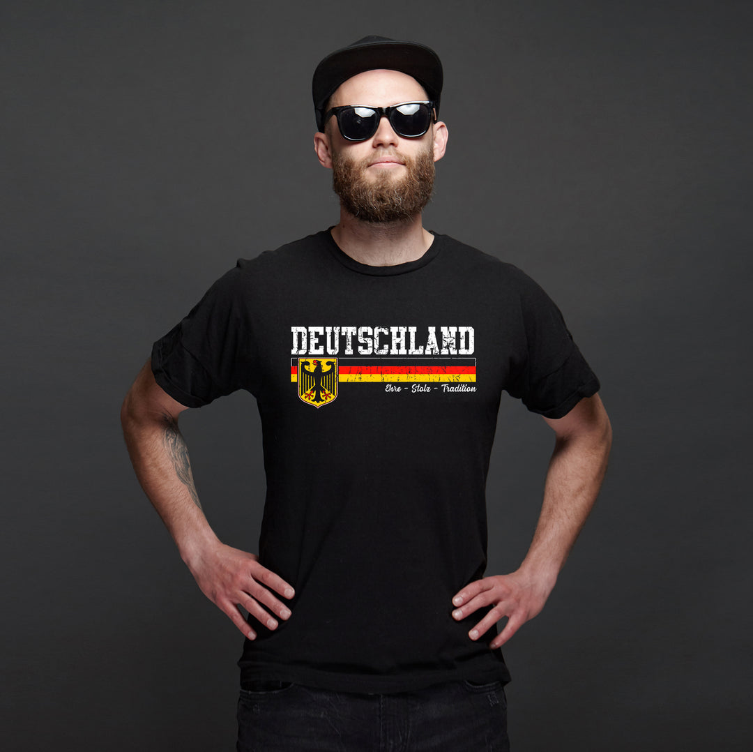 Deutschland T-Shirt | Deutscher Adler Fanartikel German Fußball | M14