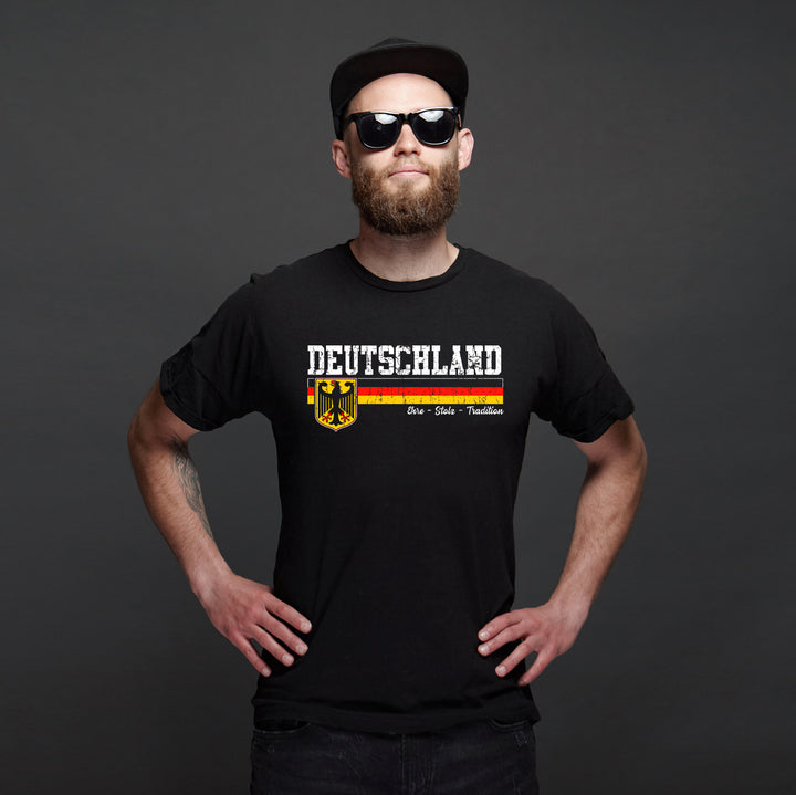 Deutschland T-Shirt | Deutscher Adler Fanartikel German Fußball | M14