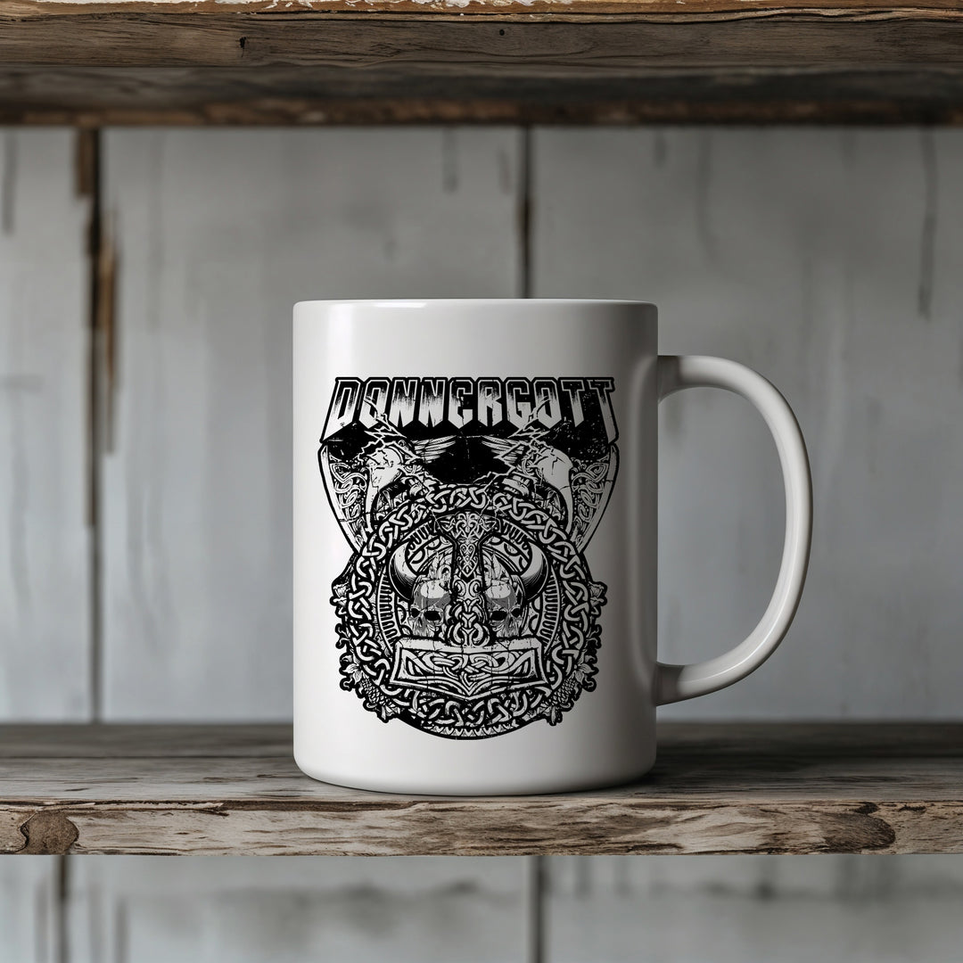 Donnergott Tasse | Kaffeetasse Kaffeebecher Wikinger Nordische Mythologie Geschenk