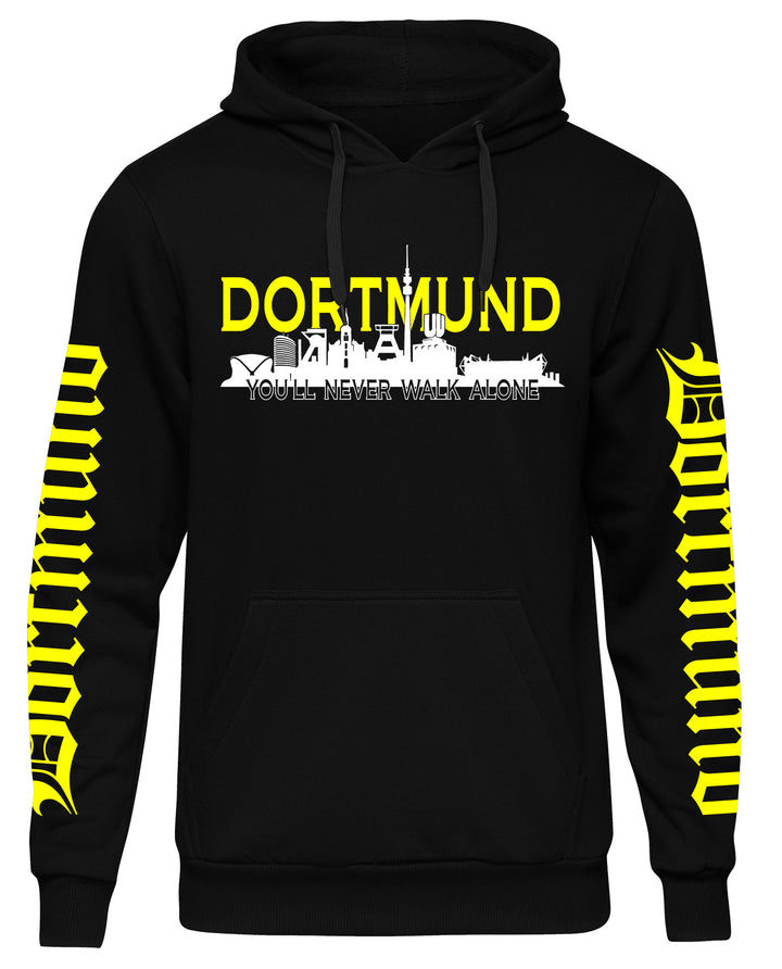 Dortmund über Alles Kapuzenpullover | Ruhrpott Skyline | Ärmeldruck
