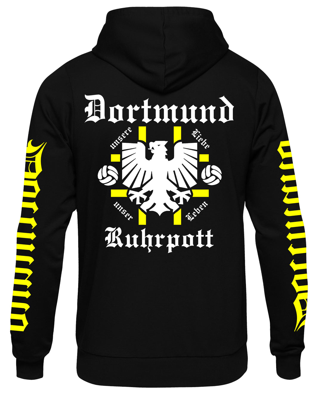 Dortmund über Alles Kapuzenpullover | Ruhrpott Skyline | Ärmeldruck