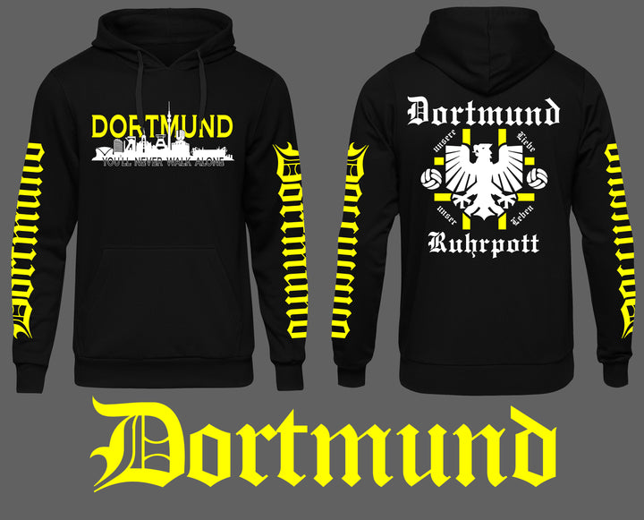 Dortmund über Alles Kapuzenpullover | Ruhrpott Skyline | Ärmeldruck