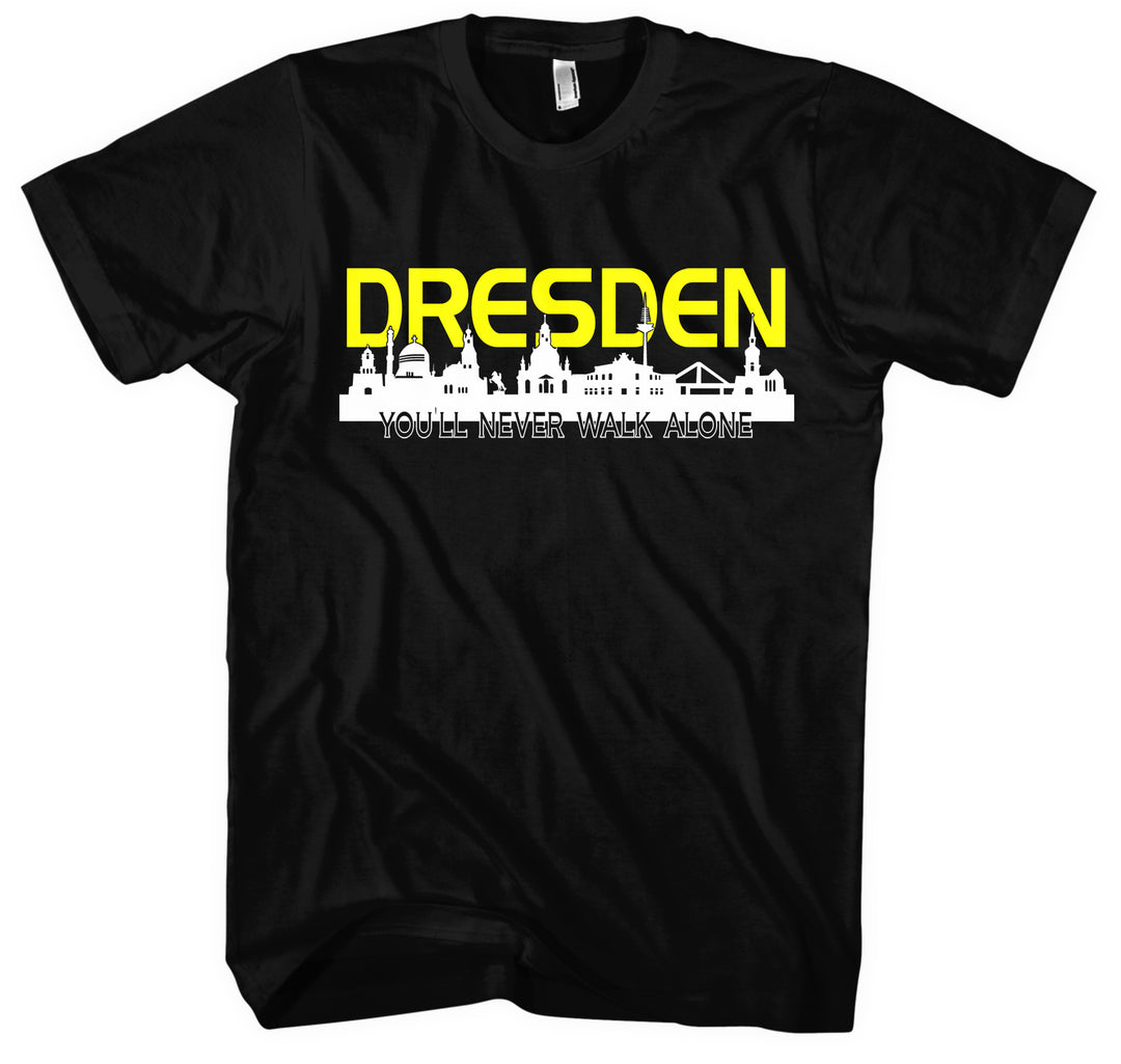 Dresden Skyline T-Shirt | Sachsen Skyline Dresden Fan Geschenk Shirt