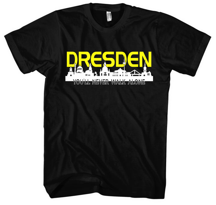 Dresden Skyline T-Shirt | Sachsen Skyline Dresden Fan Geschenk Shirt
