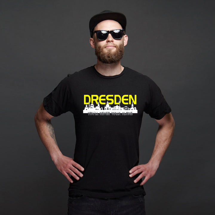 Dresden Skyline T-Shirt | Sachsen Skyline Dresden Fan Geschenk Shirt