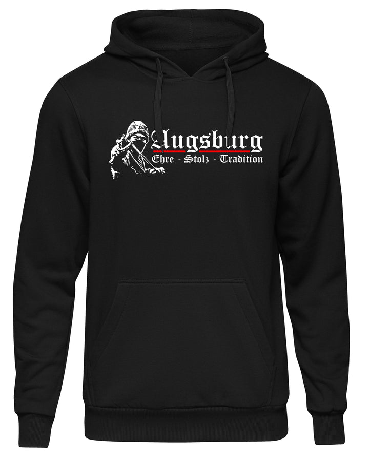 Augsburg Ehre und Stolz Kapuzenpullover | Fanartikel Hoodie Fussball Stadt | M1