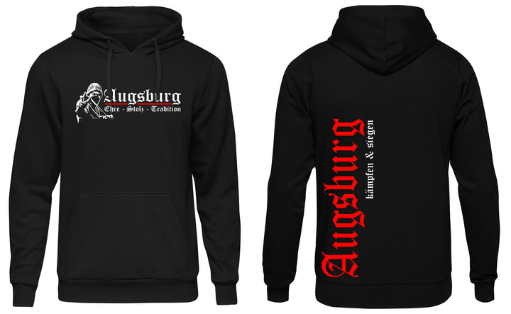 Augsburg Ehre und Stolz Kapuzenpullover | Fanartikel Hoodie Fussball Stadt | M1
