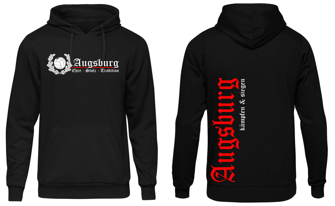 Augsburg Ehre und Stolz Kapuzenpullover | Fanartikel Hoodie Fussball Stadt | M2