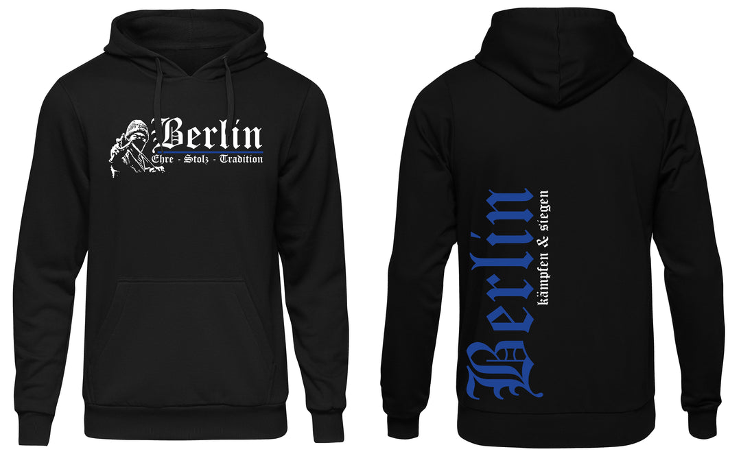 Berlin Ehre und Stolz Kapuzenpullover | Fanartikel Hoodie Stadt Sport | M1