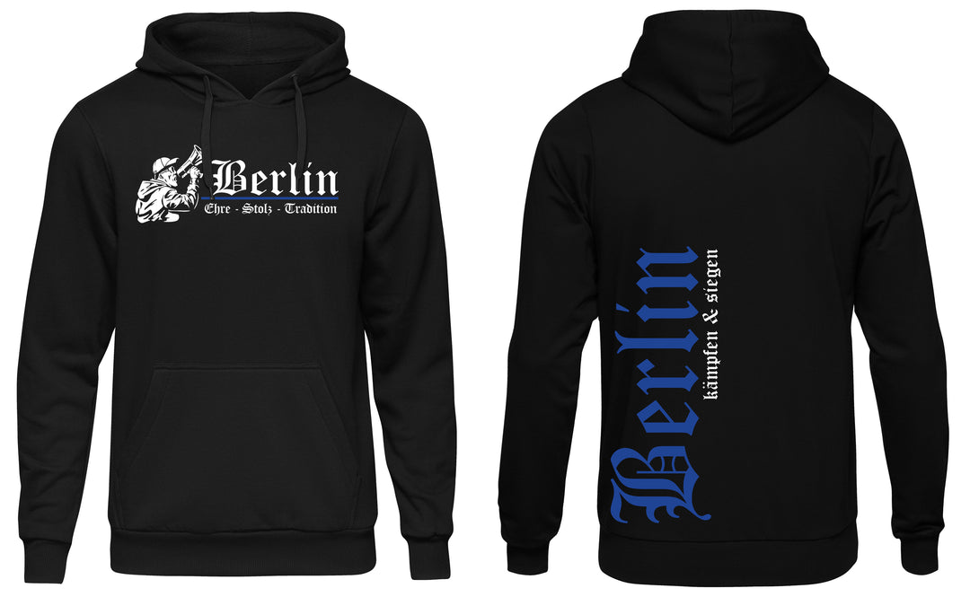 Berlin Ehre und Stolz Kapuzenpullover | Fanartikel Hoodie Stadt Sport | M3
