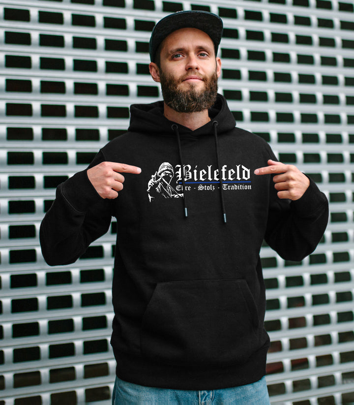 Bielefeld Ehre und Stolz Kapuzenpullover | Fanartikel Hoodie Stadt Sport | M1