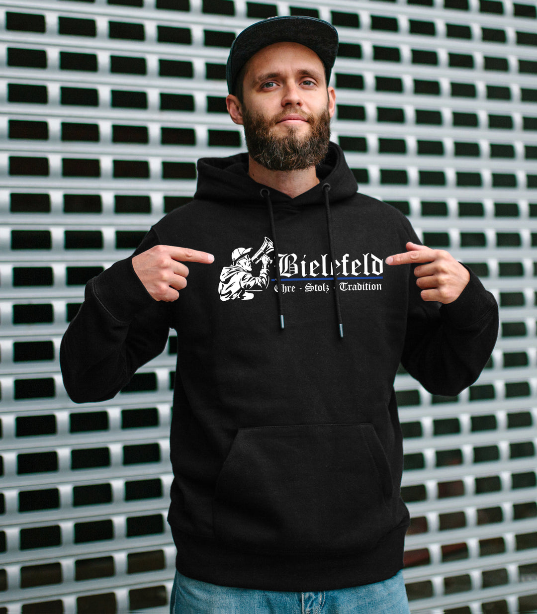 Bielefeld Ehre und Stolz Kapuzenpullover | Fanartikel Hoodie Stadt Sport | M3