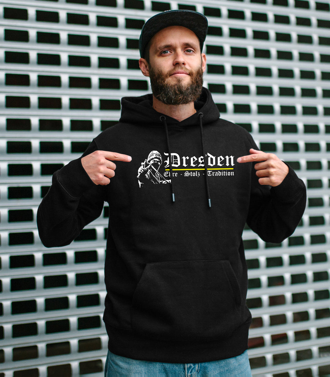 Dresden Ehre und Stolz Kapuzenpullover | Sport Skyline Sachsen Hoodie | M1